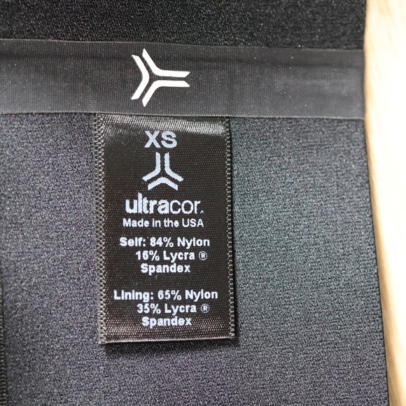 Ultracor Leggings Womens XS Black Strawberry Print High Waist Athletic Yoga - Picture 6 of 12